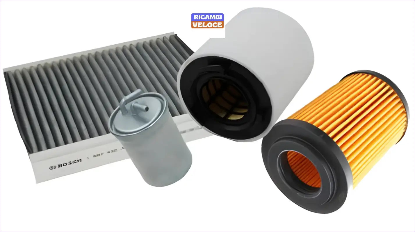 KIT 4 FILTRI TAGLIANDO VOLKSWAGEN VW POLO 1.6 TDI 90 105 CV DAL 2009 AL 05-2010 - Ricambi veloce